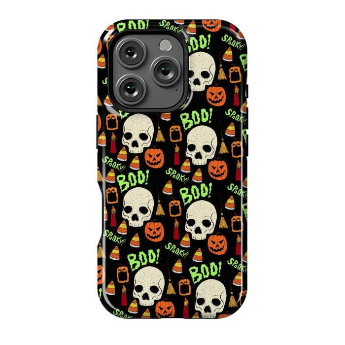 iPhone 16 Pro StrongFit Halloween pattern by Steve Wade (Swade)