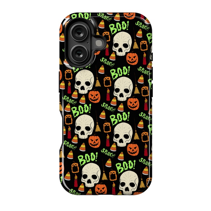 iPhone 16 StrongFit Halloween pattern by Steve Wade (Swade)