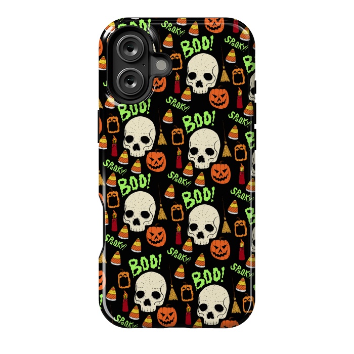 iPhone 16 Plus StrongFit Halloween pattern by Steve Wade (Swade)