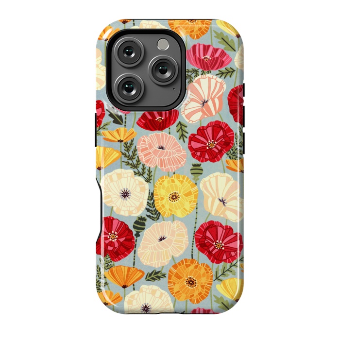 iPhone 16 Pro StrongFit Iceland Poppies  by Tigatiga