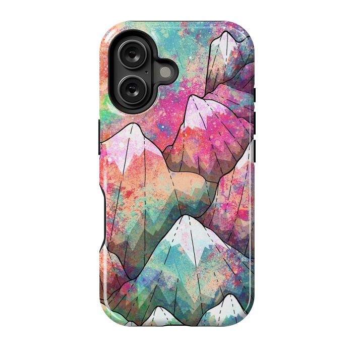 iPhone 16 StrongFit The painted mountain peaks  by Steve Wade (Swade)