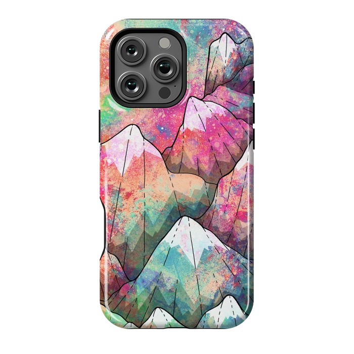 iPhone 16 Pro Max StrongFit The painted mountain peaks  by Steve Wade (Swade)