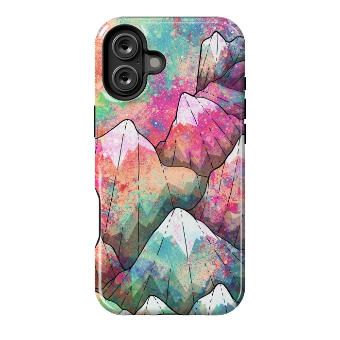 iPhone 16 Plus StrongFit The painted mountain peaks  by Steve Wade (Swade)