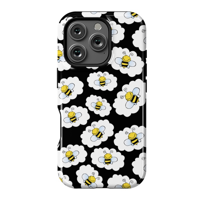 iPhone 16 Pro StrongFit BLACK BEE PATTERN by MALLIKA