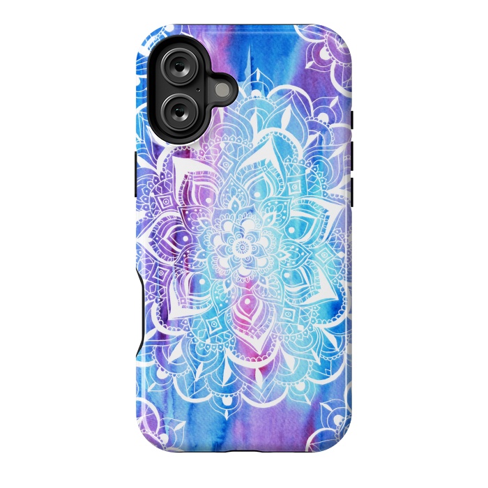 iPhone 16 Plus StrongFit Mixed Emotions Mandala by Tangerine-Tane