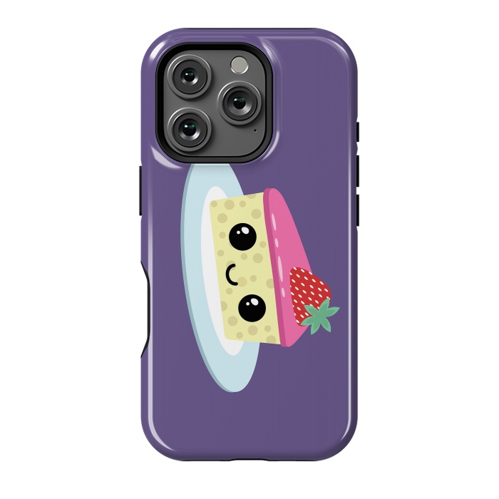 iPhone 16 Pro StrongFit Cute cheesecake by Laura Nagel