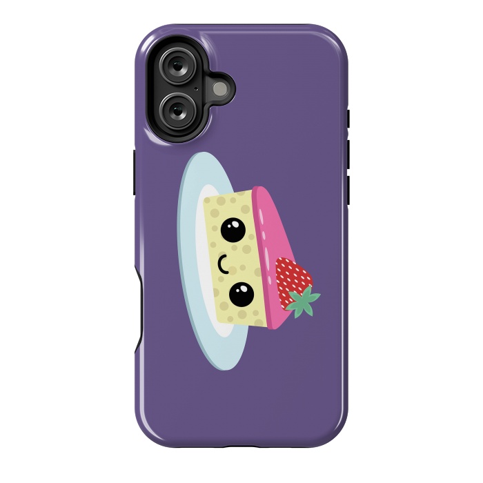 iPhone 16 Plus StrongFit Cute cheesecake by Laura Nagel