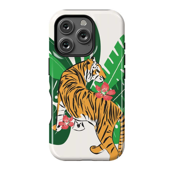 iPhone 16 Pro StrongFit Tiger 010 by Jelena Obradovic