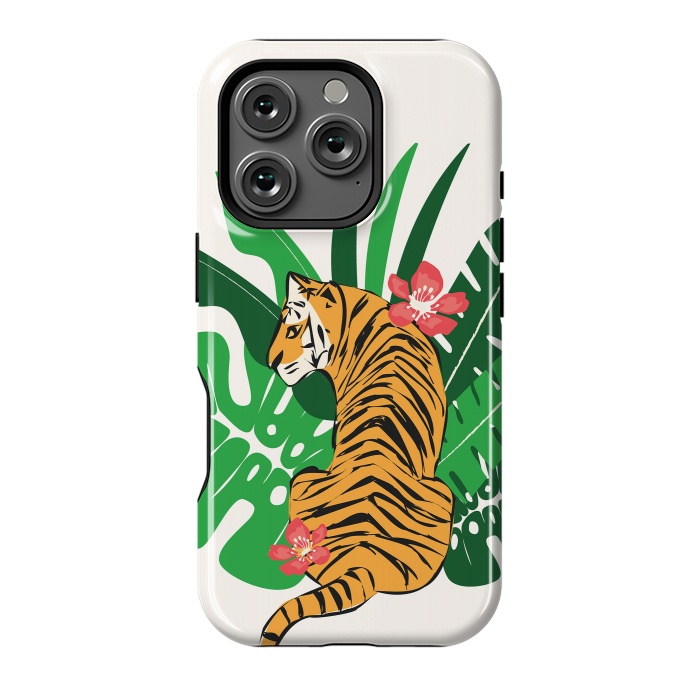 iPhone 16 Pro StrongFit Tiger 011 by Jelena Obradovic