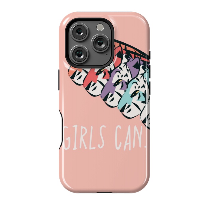 iPhone 16 Pro StrongFit Girls can, pink by Jelena Obradovic