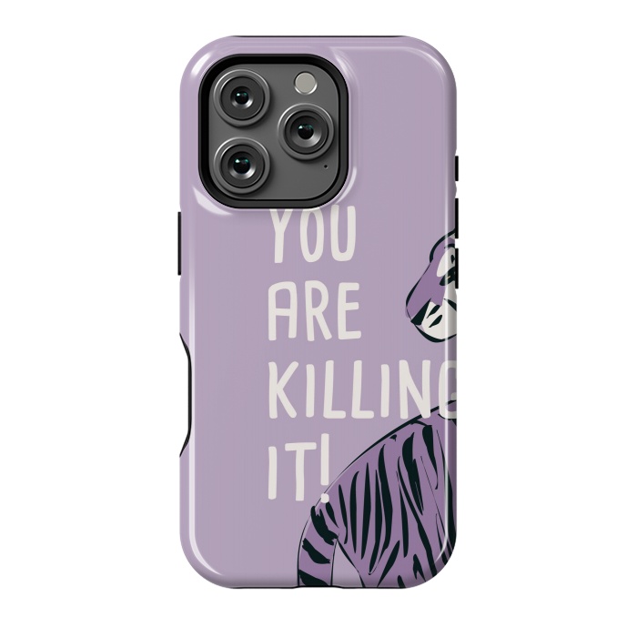 iPhone 16 Pro StrongFit You are killing it, purple by Jelena Obradovic