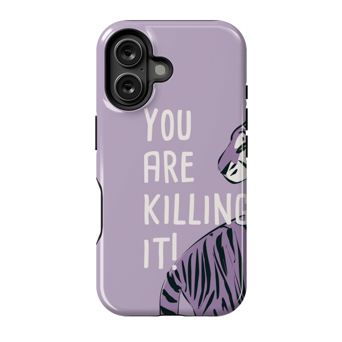 iPhone 16 StrongFit You are killing it, purple by Jelena Obradovic