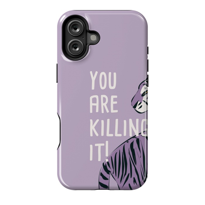 iPhone 16 Plus StrongFit You are killing it, purple by Jelena Obradovic