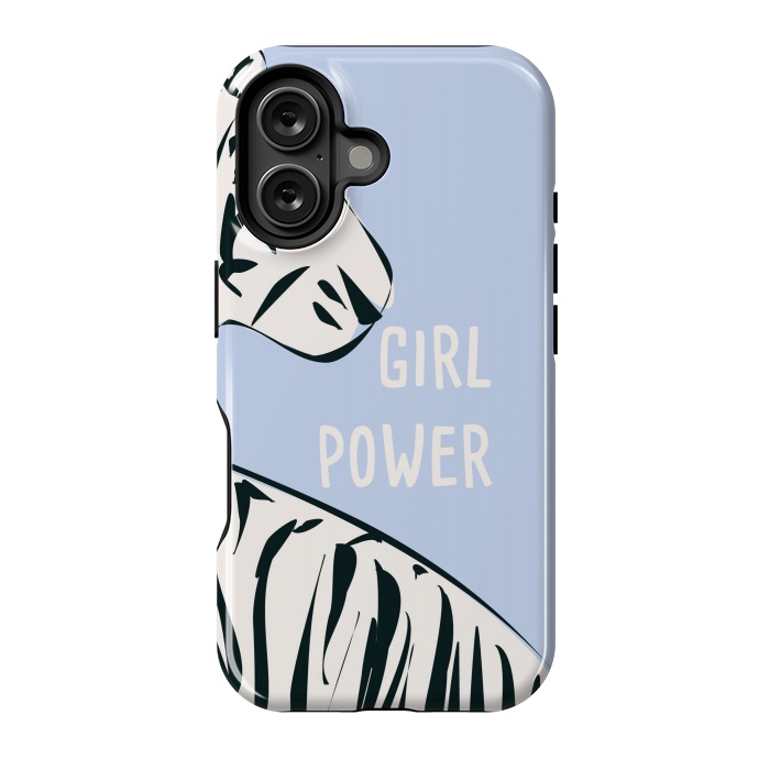 iPhone 16 StrongFit Girl Power, blue by Jelena Obradovic