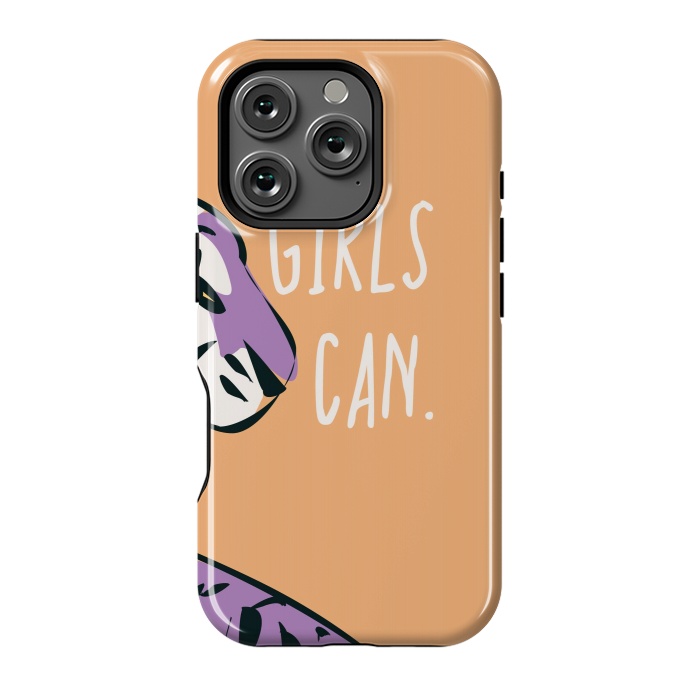 iPhone 16 Pro StrongFit Girls can, peach by Jelena Obradovic