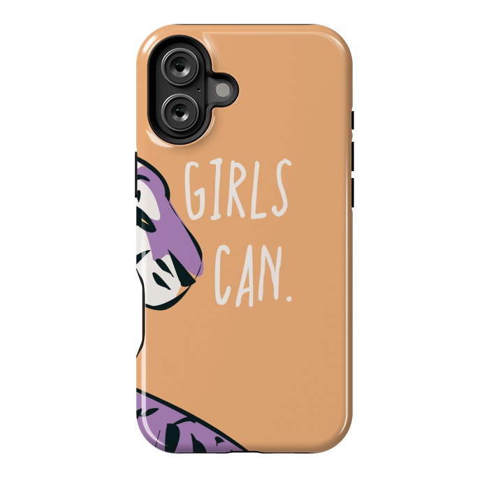 iPhone 16 Plus StrongFit Girls can, peach by Jelena Obradovic