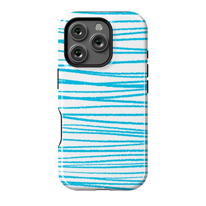 iPhone 16 Pro StrongFit Blue Threads by Martina