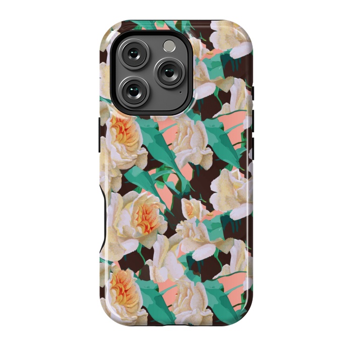 iPhone 16 Pro StrongFit Tropical & White Blossom by Uma Prabhakar Gokhale