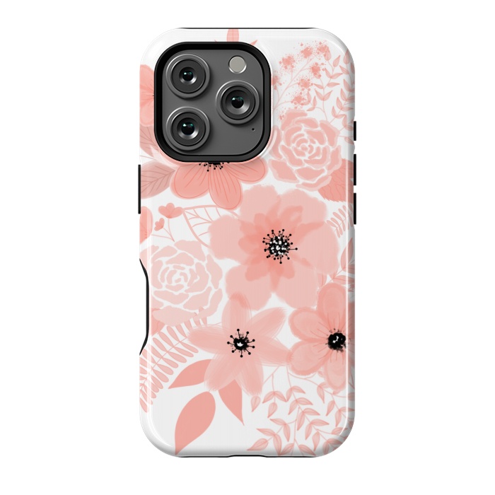 iPhone 16 Pro StrongFit Peach flowers by Jms