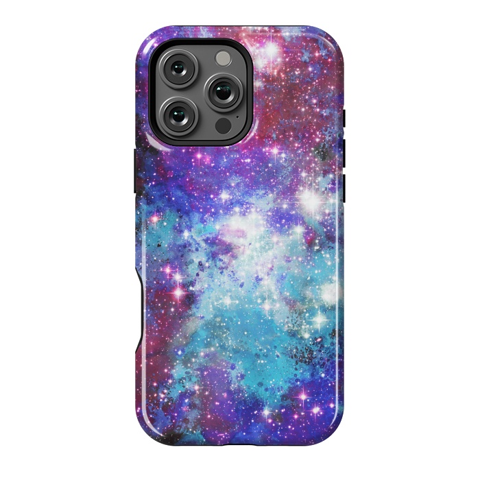 iPhone 16 Pro Max StrongFit Purple violet starry galaxy by Oana 