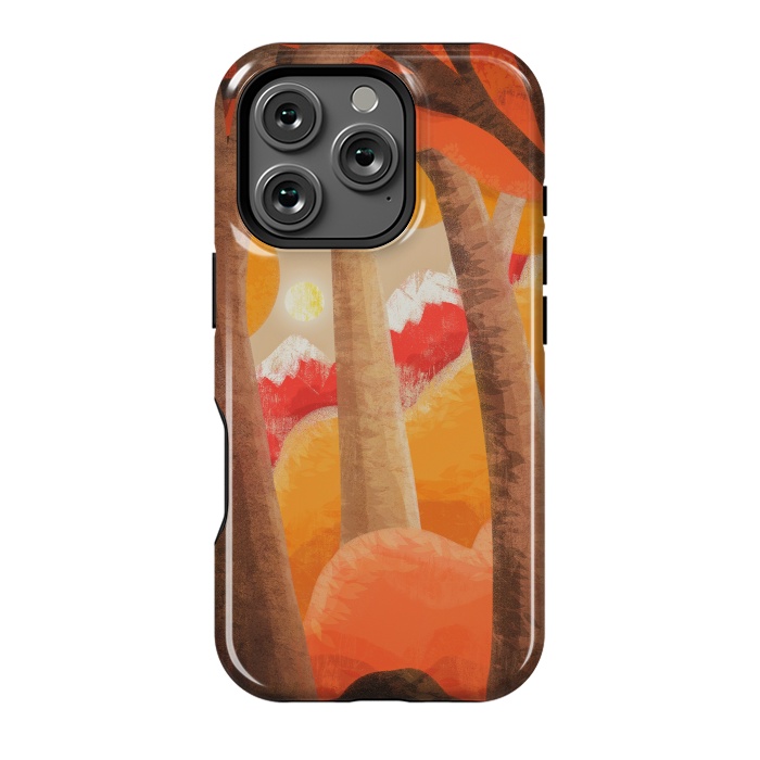 iPhone 16 Pro StrongFit The autumn orange forest by Steve Wade (Swade)