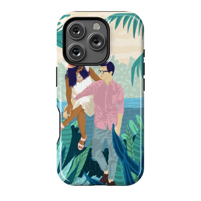 iPhone 16 Pro StrongFit Tropical Romance by Uma Prabhakar Gokhale