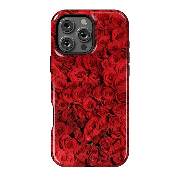 iPhone 16 Pro Max StrongFit Red Roses by Winston