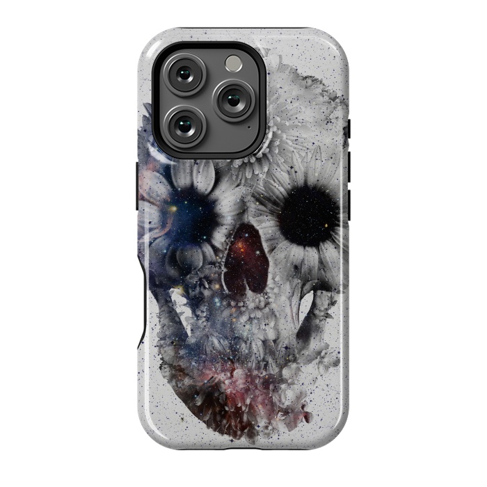 iPhone 16 Pro StrongFit Floral Skull 2 by Ali Gulec