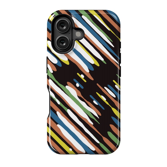 iPhone 16 StrongFit Stripe Skull by Ali Gulec