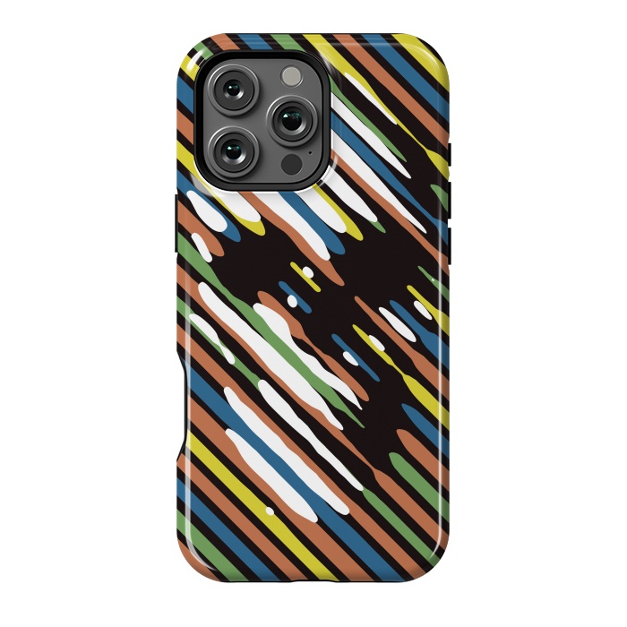 iPhone 16 Pro Max StrongFit Stripe Skull by Ali Gulec