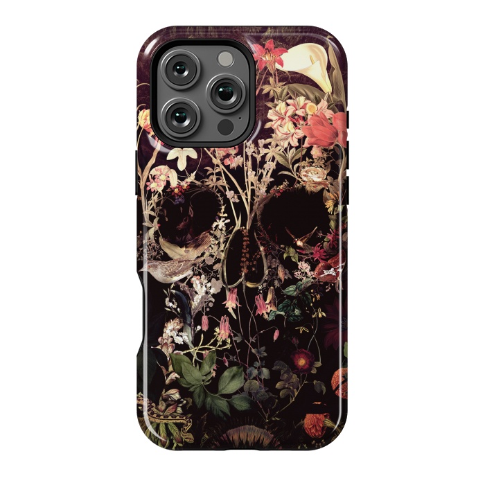 iPhone 16 Pro Max StrongFit Bloom Skull by Ali Gulec