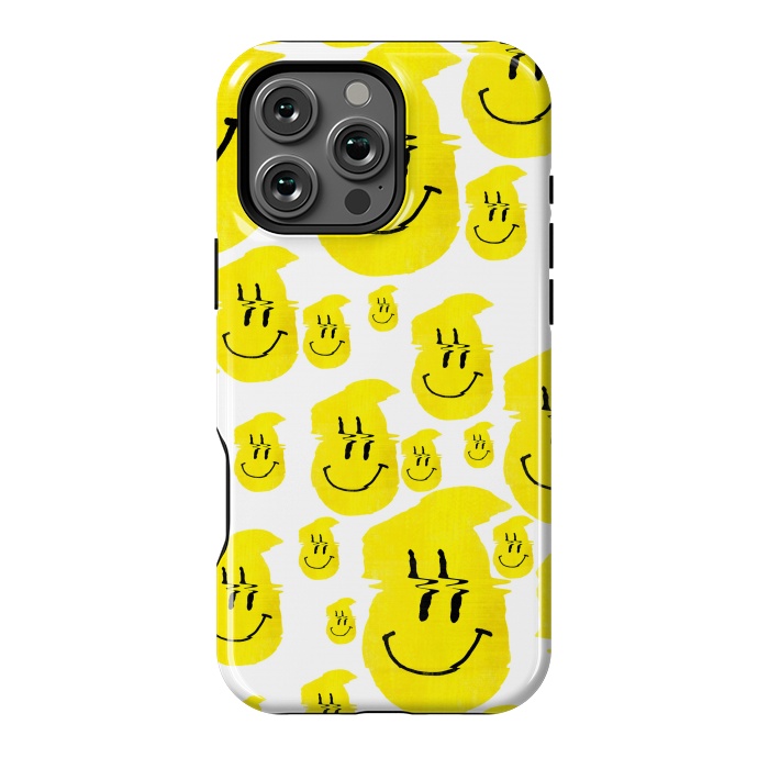 iPhone 16 Pro Max StrongFit Glitch Smiley by Ali Gulec