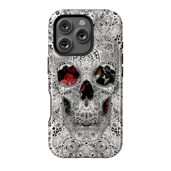 iPhone 16 Pro StrongFit Lace Skull 2 by Ali Gulec