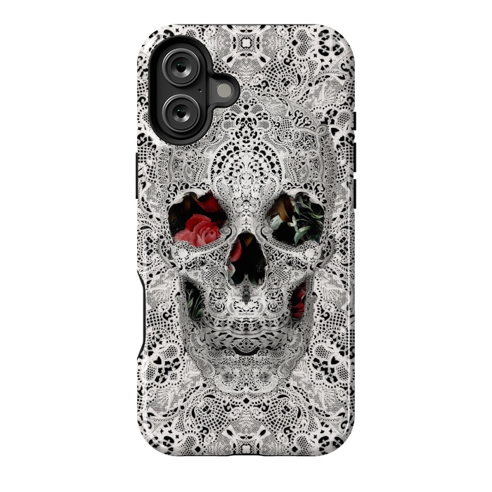 iPhone 16 Plus StrongFit Lace Skull 2 by Ali Gulec