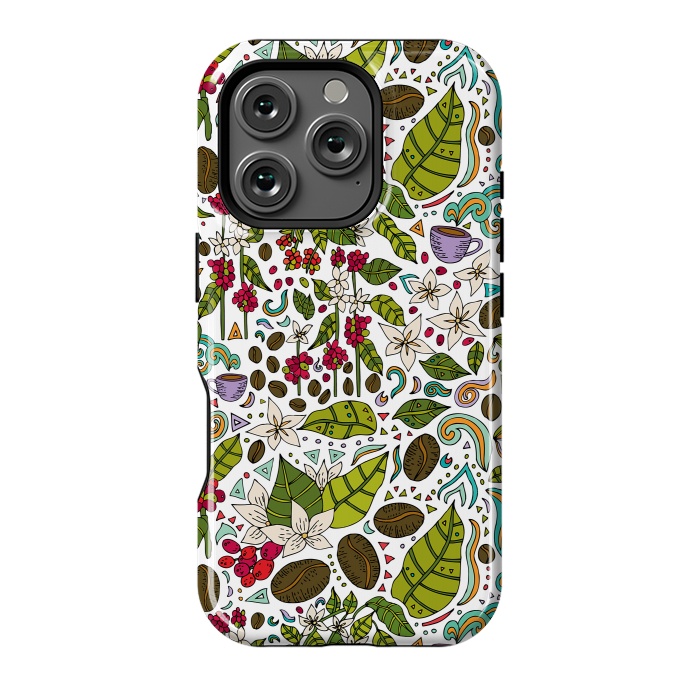 iPhone 16 Pro StrongFit Coffee Paradise by Pom Graphic Design