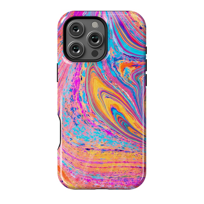 iPhone 16 Pro Max StrongFit Colorful Marbling Artwork by ArtsCase