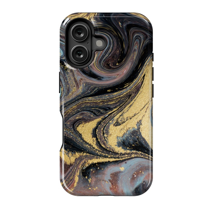 iPhone 16 StrongFit Liquid Marble Design IV by ArtsCase