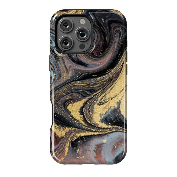 iPhone 16 Pro Max StrongFit Liquid Marble Design IV by ArtsCase