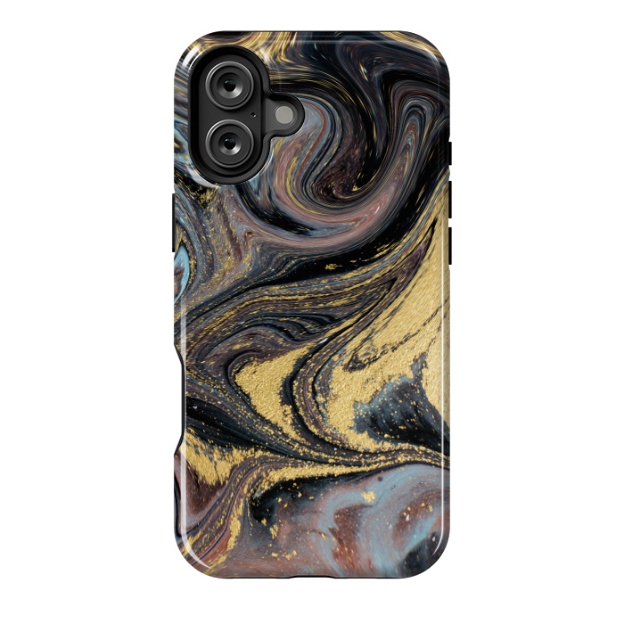 iPhone 16 Plus StrongFit Liquid Marble Design IV by ArtsCase