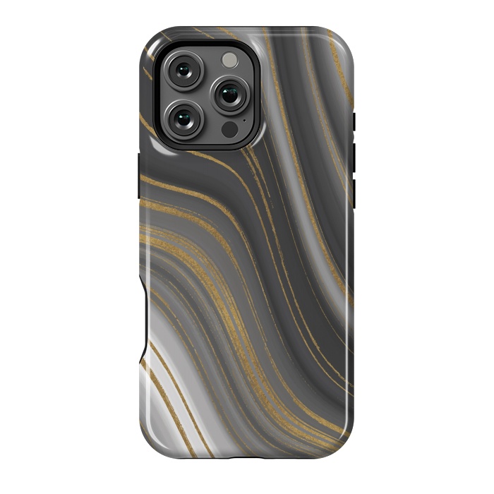 iPhone 16 Pro Max StrongFit Liquid Marble by ArtsCase