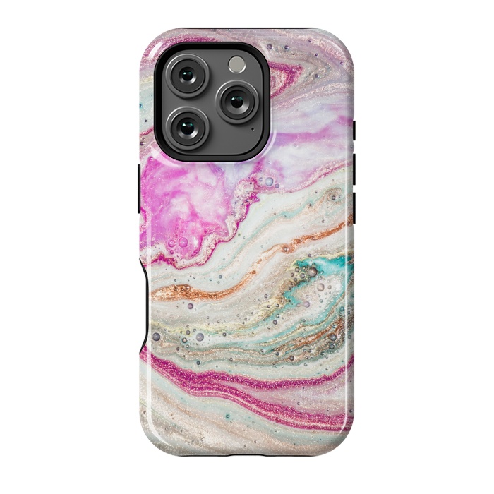 iPhone 16 Pro StrongFit Natural Luxury Liquid Marble by ArtsCase