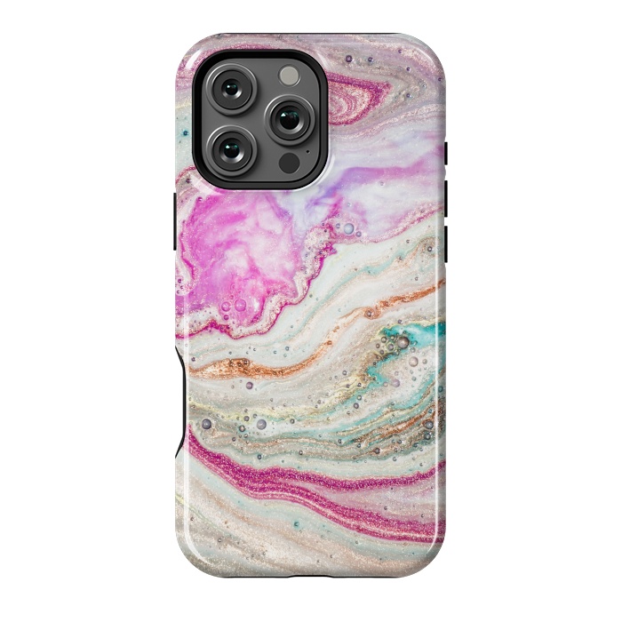 iPhone 16 Pro Max StrongFit Natural Luxury Liquid Marble by ArtsCase