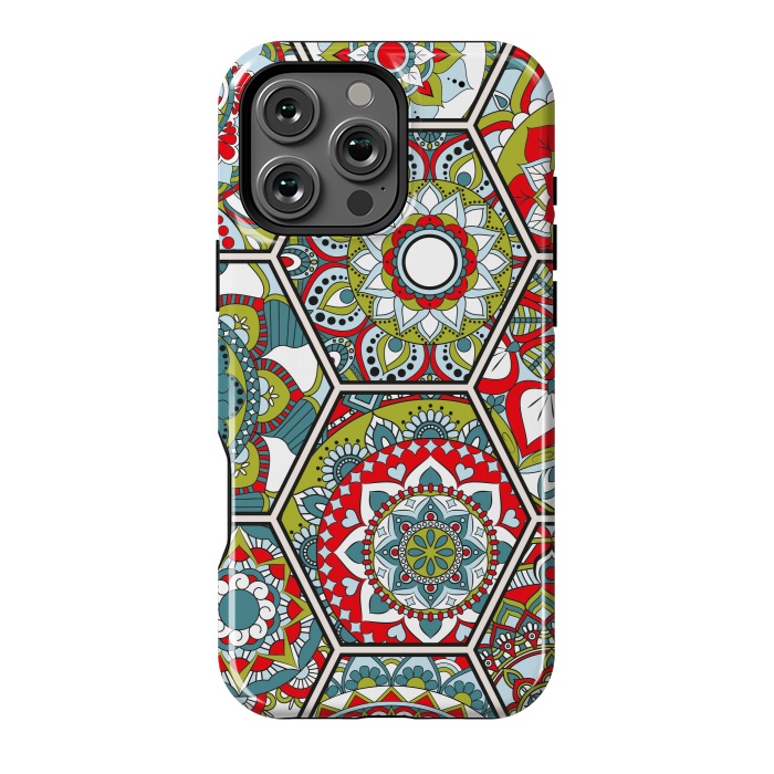 iPhone 16 Pro Max StrongFit Mandala Boho Chic Style Patchwork by ArtsCase