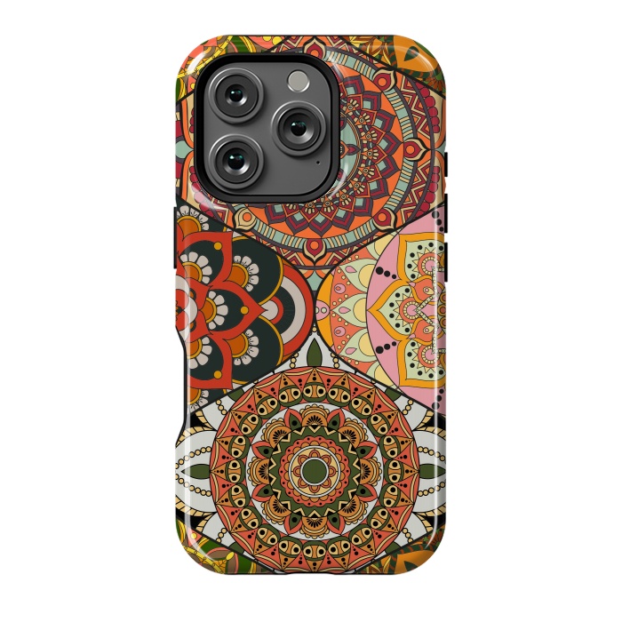 iPhone 16 Pro StrongFit Mandala Patchwork Pattern by ArtsCase