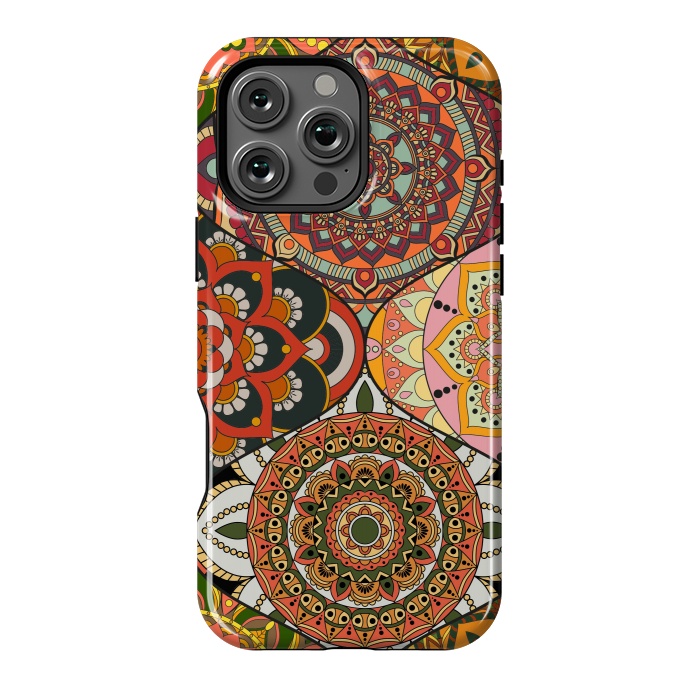 iPhone 16 Pro Max StrongFit Mandala Patchwork Pattern by ArtsCase