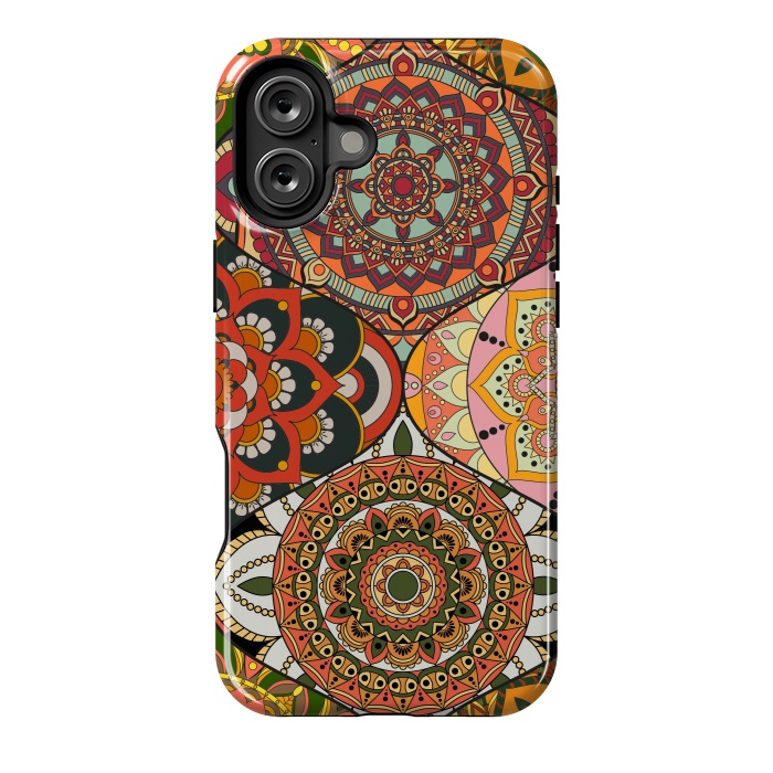 iPhone 16 Plus StrongFit Mandala Patchwork Pattern by ArtsCase