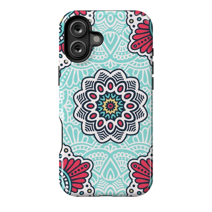 iPhone 16 Plus StrongFit Mandala Pattern with Decorative Elements by ArtsCase