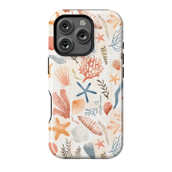 iPhone 16 Pro StrongFit Vintage Seashells by Noonday Design