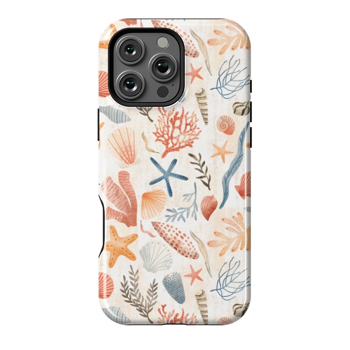 iPhone 16 Pro Max StrongFit Vintage Seashells by Noonday Design