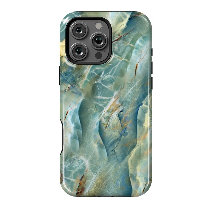 iPhone 16 Pro Max StrongFit Green Marble Design by ArtsCase